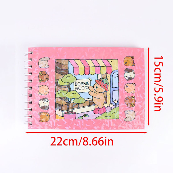 Cozy Days -värityskirja Bobbie Goods rentouttavia värityskuvia aikuisille ja lapsille Rose Red
