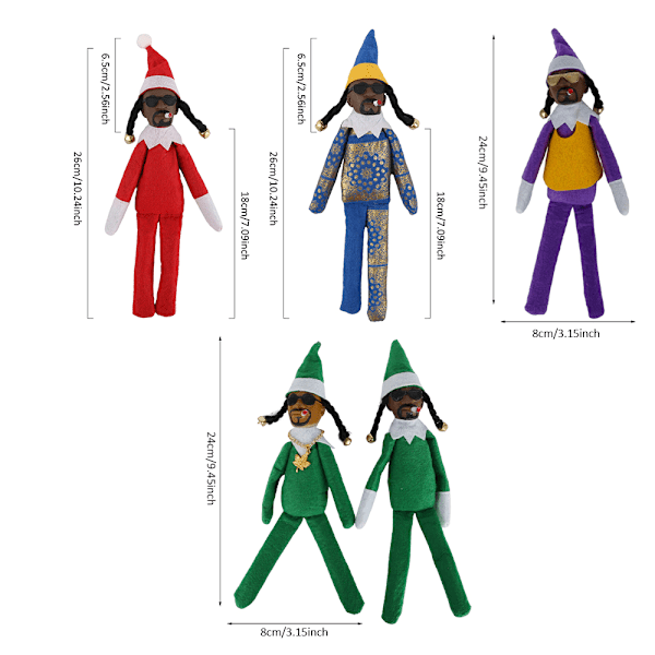 Jultomte Plyschdocka Jultomte Docka Red