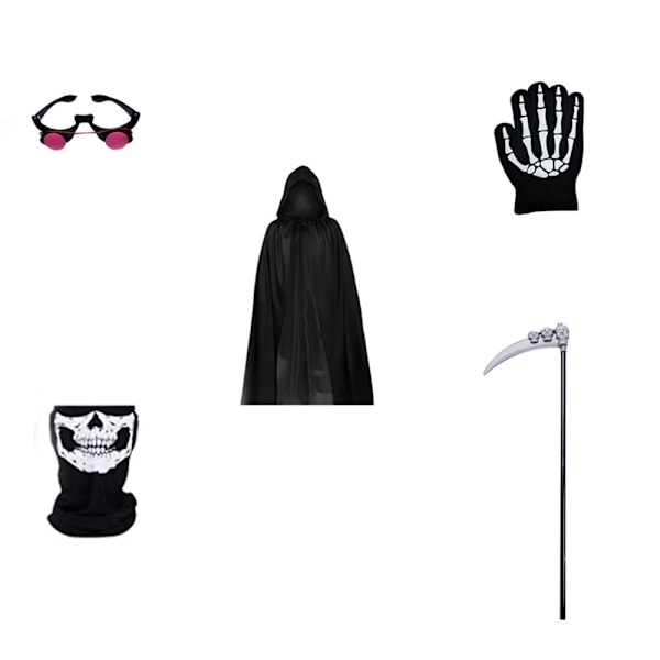 Unisex Halloween-kaapu hupulla Viitta Puku Cosplay-vaatteet Kids