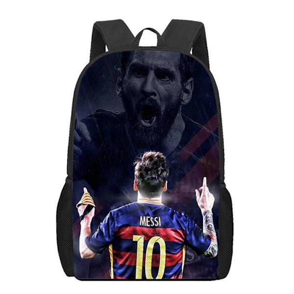 MESSI Reppu Lapsille Pojat Opiskelijoiden Koululaukku Olkalaukut Suuri Matkareppu A 29*16*42cm
