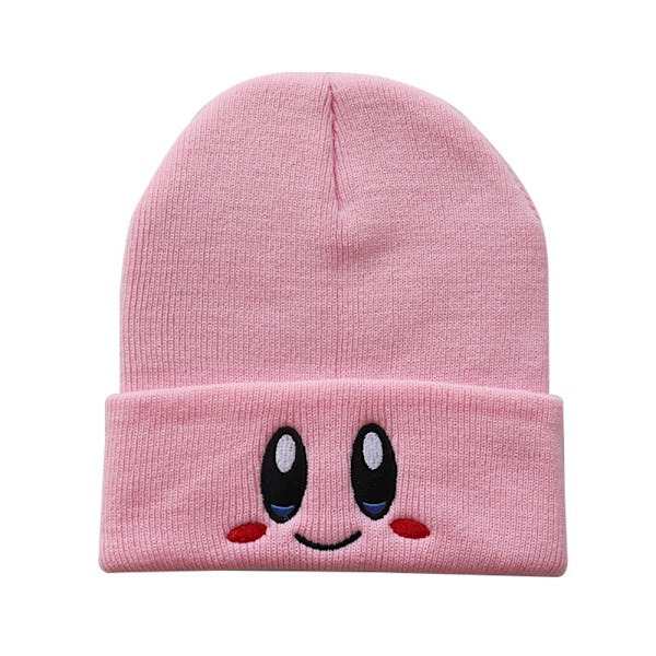 Vuxen Kirby Stickad Mössa Beanie Vinter Utomhus Keps Julgåva