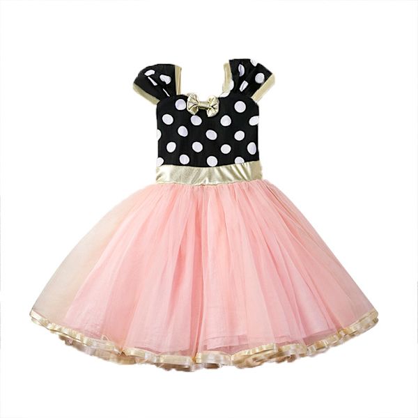 Baby Børn Piger Minnie Mouse fødselsdagsfest prinsessekjoler Rose Red