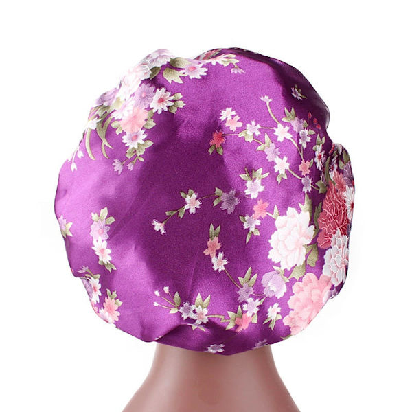 Satin Sovhuva med Bredt Band för Kvinnor purple