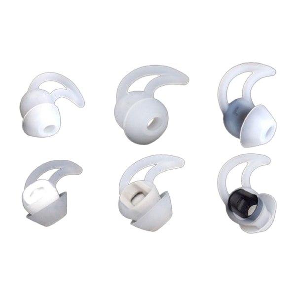 6-pack Bose Soundsport Qc20 Qc30 Silikon Öronproppsöverdrag White