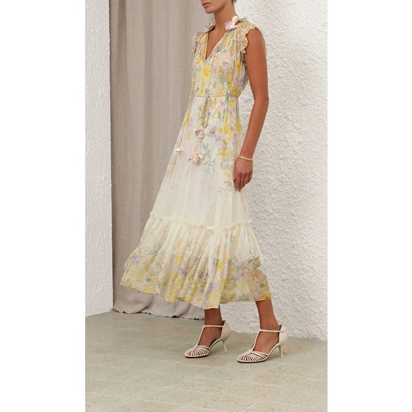HARMONY FLUTTER KLÄNNING Yellow M