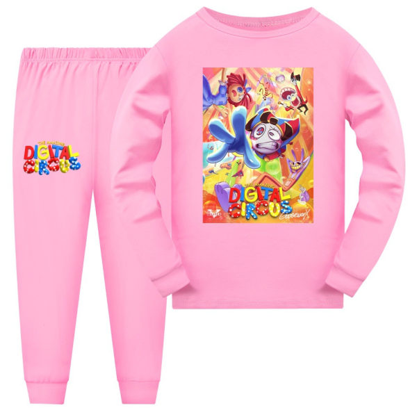 The Amazing Digital Circus Boys Pyjamas Sweatshirt Byx Set pink 130cm