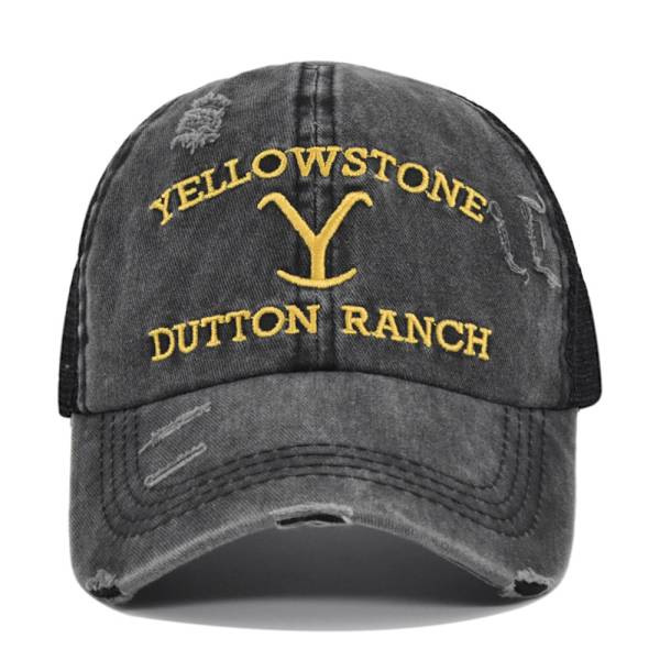 Mode Yellowstone Korsstygn Broderad Basebollkeps Present A