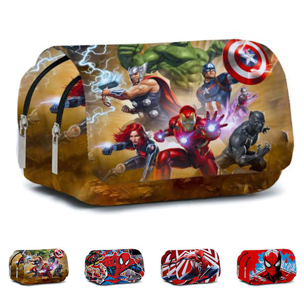 Spider-Man -kuvioinen suuri penaali - kannettava ja söpö sarjakuvamuotoilu lapsille C