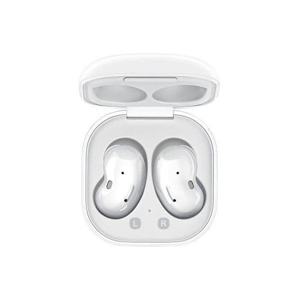 Hörlursfodral Bluetooth-headset för Ga-laxy Buds Live Sm-r180 Trådlösa Hörlurar, för iPhone och Android white