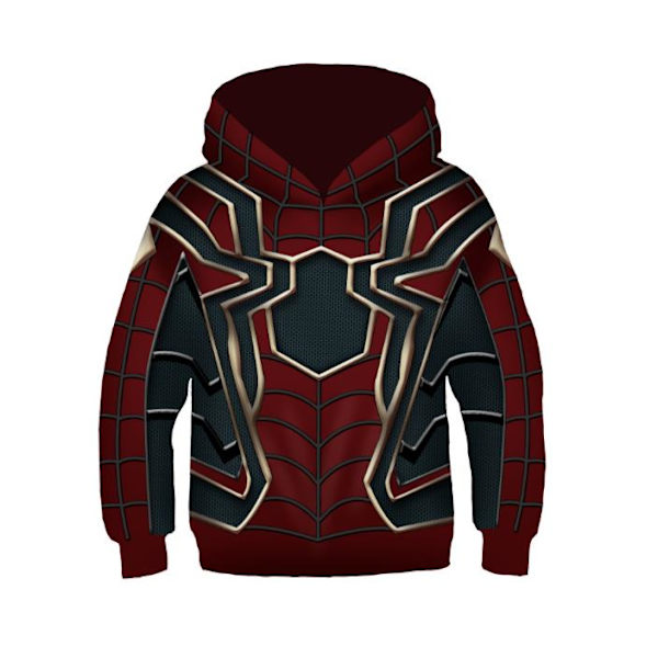 Spider-Man Into the Spider-Verse Barn Huvtröjor Kappa Cosplay Topp A M