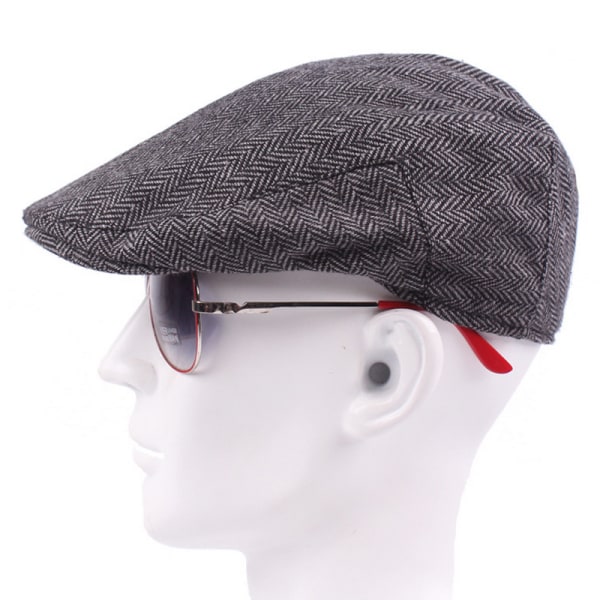 Unisex Newsboy-keps för män Golf Driving Flat Drivers Hat Light Grey