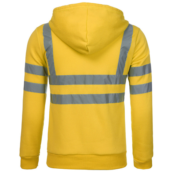 Hej Vis Säkerhetsväst Hög Synlighet Reflekterande Jacka # 2 Yellow 4XL