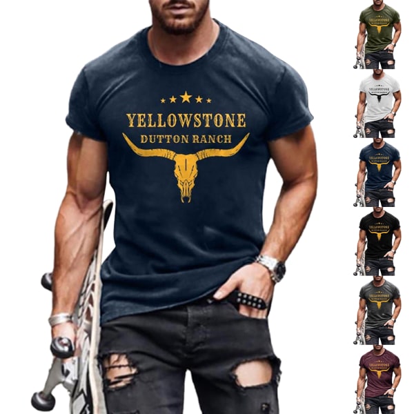 Herr Gym Träning Tank Top Tryckt T-shirt Stringer Fitness Kortärmad T-shirt Black 2XL