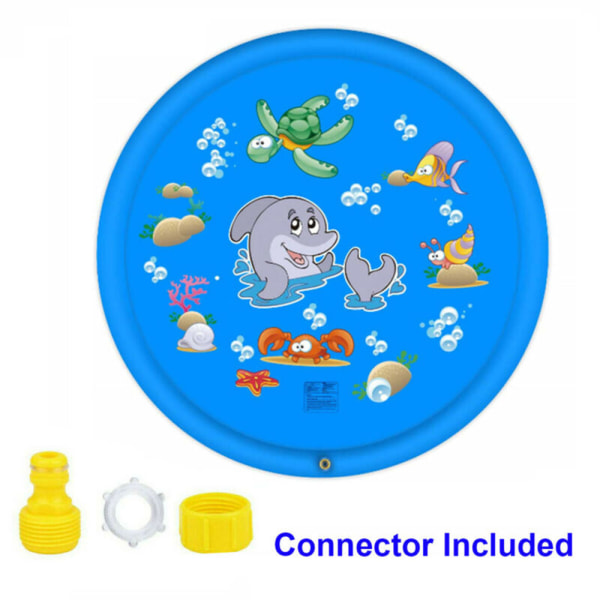 100 cm Inflatable Sprinkler Splash Pad Play Mat Water Toys 100cm diameter