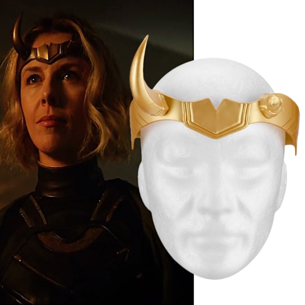 Halloween Lady Loki Cosplay Hovedbøjle Maskerade Fest Kostume