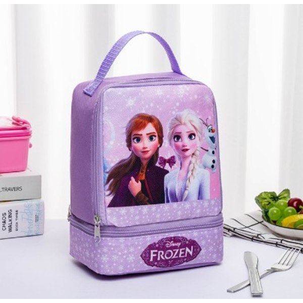 Lunchväska Återanvändbar Bento-väska Barns Bento-box Stark väska purple snow