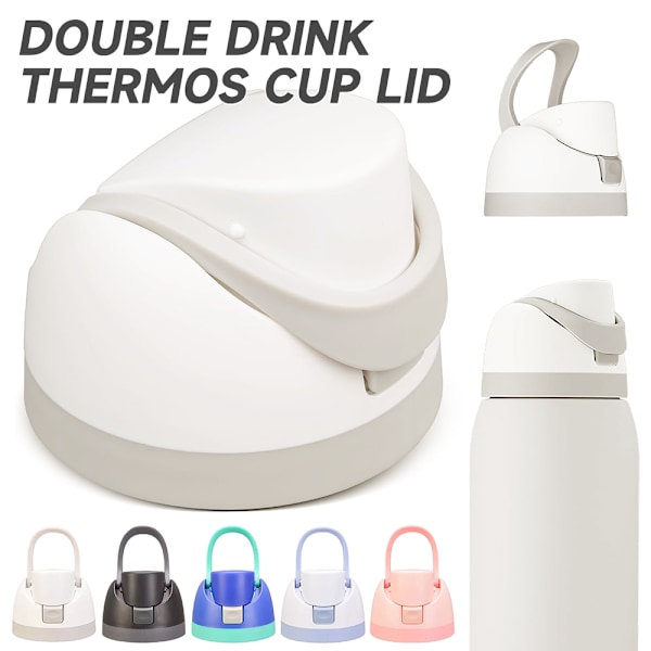 Ersättningslock kompatibel med Owala Freesip, vattenflaska med ett klick, 16 oz 24 oz 32 oz 40 oz, ersättningstillbehör, läckagesäker Pink