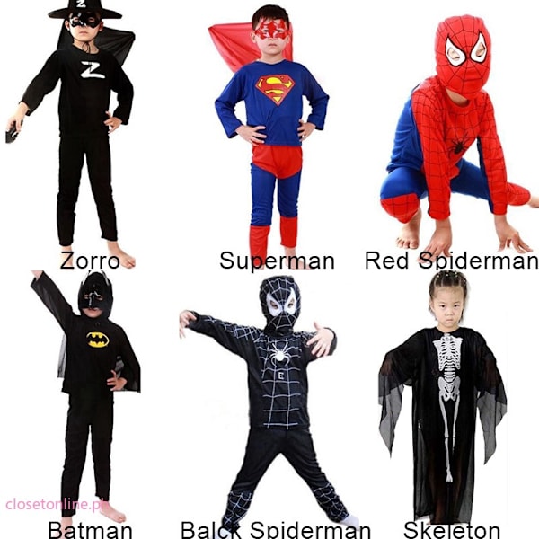 Lasten Poikien T-paita Housut Supersankari Hämähäkkimies Cosplay-setti Zorro4