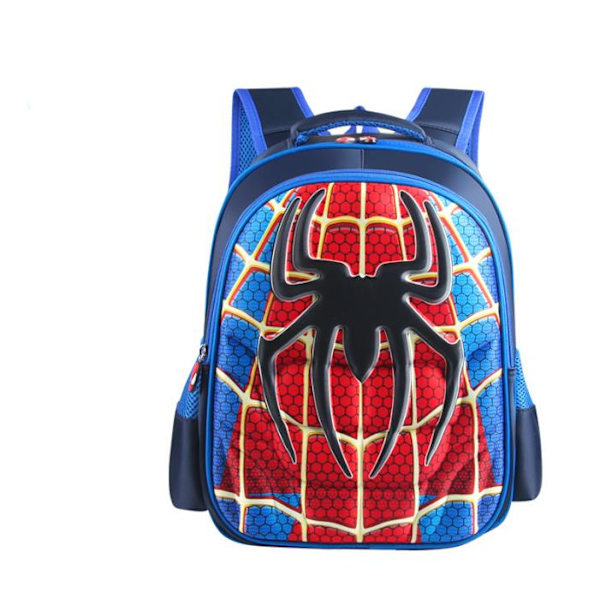 Rygsæk til småbørn, skolesæk til studerende, vandtæt og let Spider-man -A