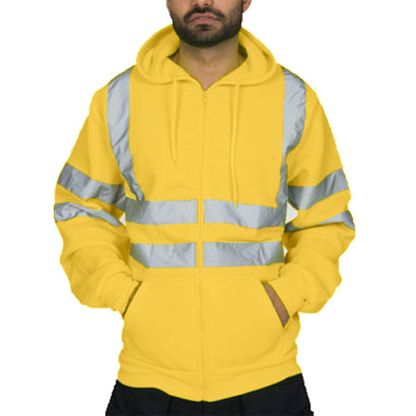 Hej Vis Säkerhetsväst Hög Synlighet Reflekterande Jacka # 2 Yellow L