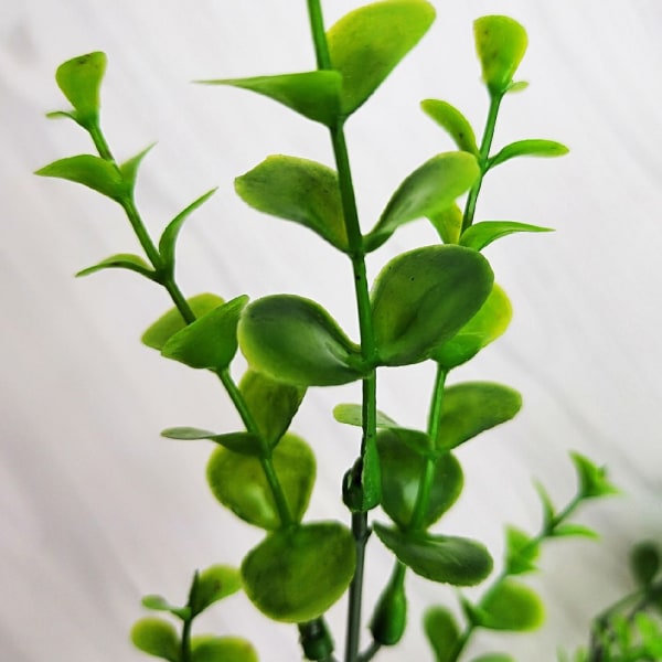Gröna blad Leaf Artificiell eukalyptusväxter Gängdekor 1 PC