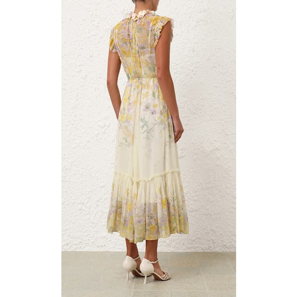 HARMONY FLUTTER KLÄNNING Yellow M