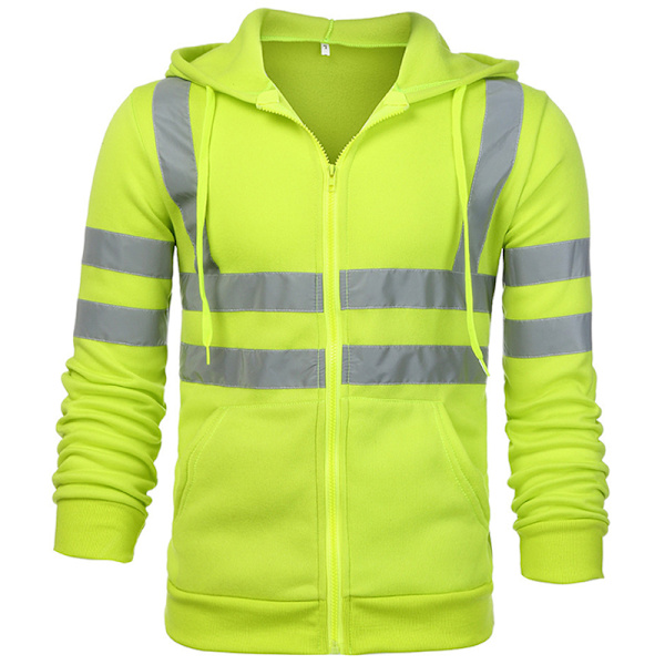 Hej Vis Säkerhetsväst Hög Synlighet Reflekterande Jacka # 2 Green 4XL