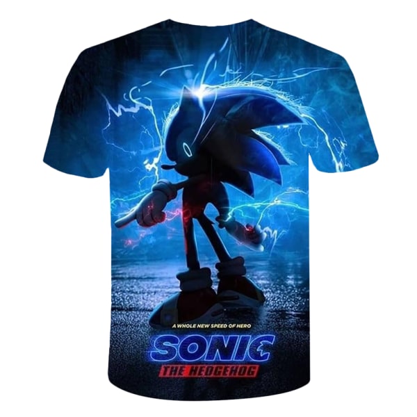 Sonic Hedgehog 3D T-shirt Game Present Kortärmad Toppar Kid Boy C 130cm