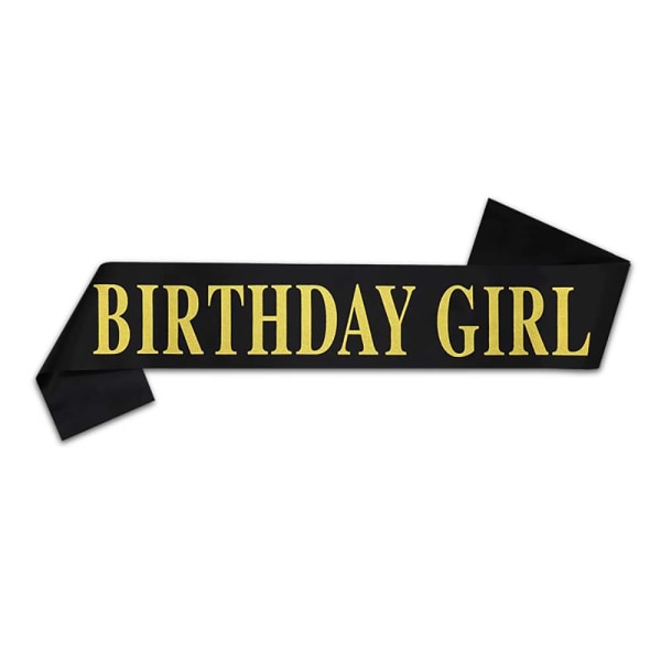 Grattis på födelsedagen Party Girl Bälte Band Decor #4