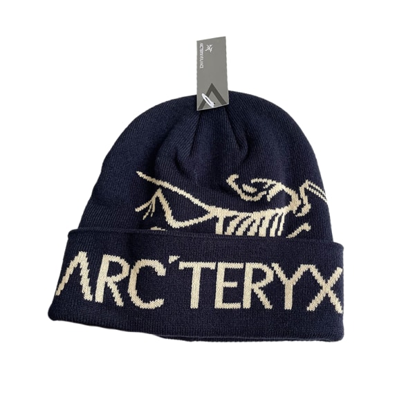 Ny Arcteryx Bird Head Toque Beanie Orca Black Hat Vinterhattar Kompatibel med Dammode Varma Beanie Hattar Navy