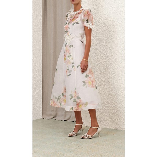 NATURA LIFTOFF FLOWER MIDI Damekjole M