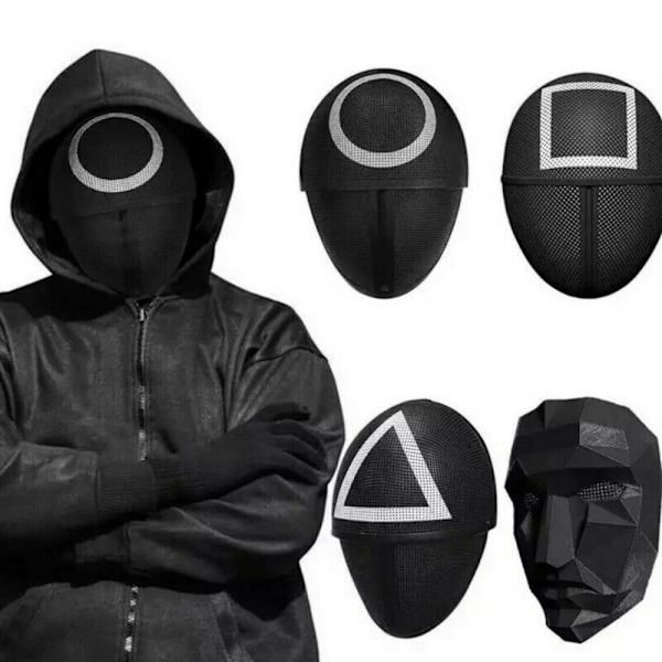 Halloween Squid Game NPC Cosplay Naamio Naamiaisasu Rekvisiitta triangle