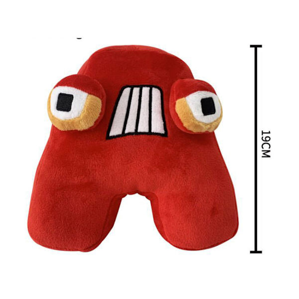 Alphabet Lore Plyschleksak Fylld Plushie Söt Docka Julgåva Barn A