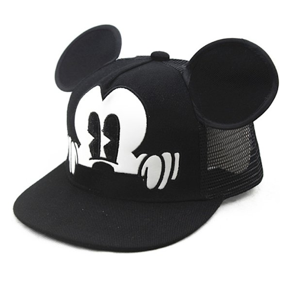 Cartoon Mickey Mouse söta öronlock Snapback Solkeps Red Net