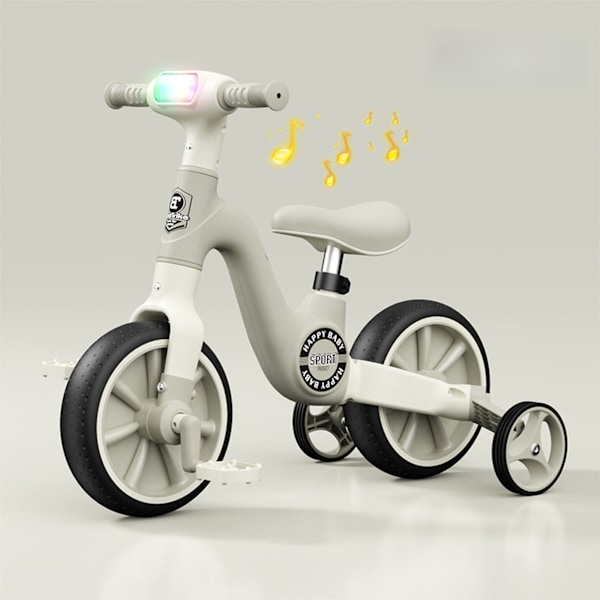 [Rask levering] Barnesykkelsparkesykkel for 3-7 år, 4-hjuls sparkesykkel leketøy, uten pedal, glidebil, for gutter og jenter, lastekapasitet opptil 45 kg