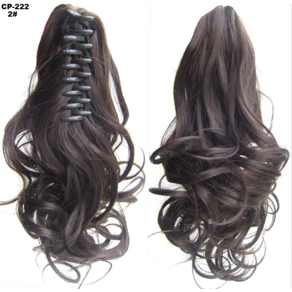 Messy Bun Hair Piece Hair Extension hästsvans peruker 40cm1B#