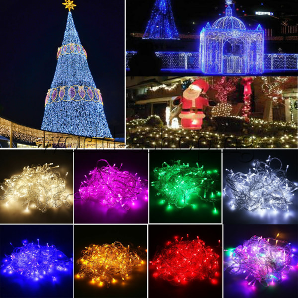 10M LED Strängljus Inomhus Jul dekor LED Lights Multicolor 10m 100 LED
