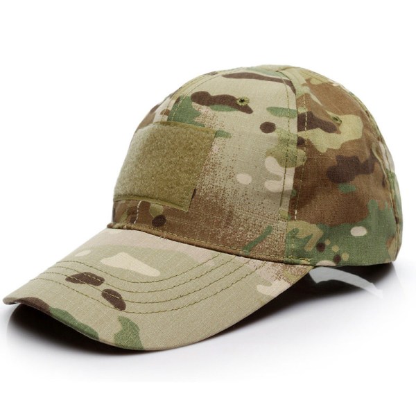 Män Camo Tactical Operator Baseball Hat Outdoor Peaked Cap Light Army Green - Camo