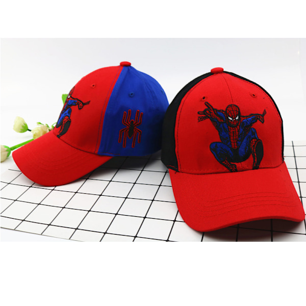 SPIDER-MAN basebollkeps Justerbara fritidshattar för barn Red & Blue