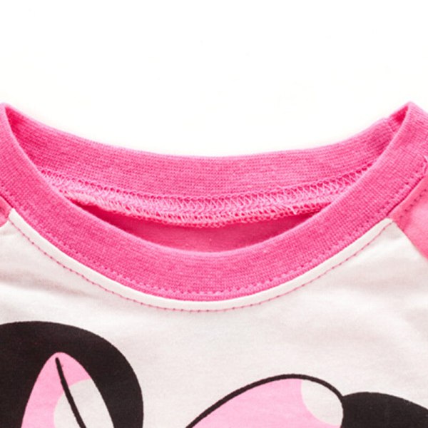 Mickey Minnie Barn Flickor Pojkar Pyjamas Toppar Byxor Nattkläder Pink 120