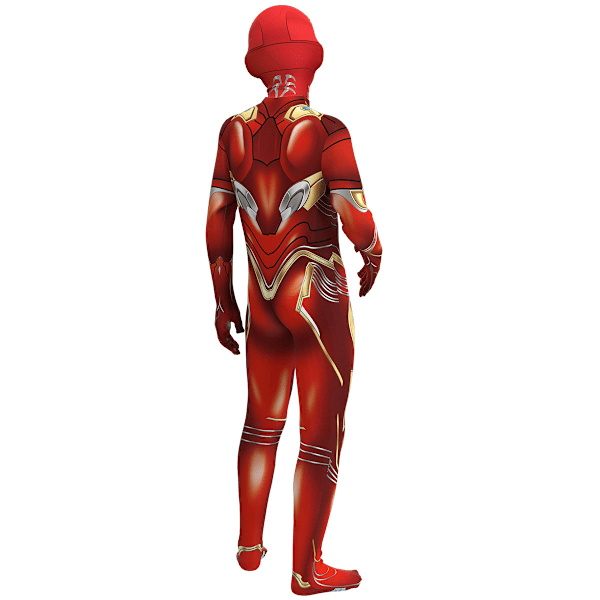 Iron Man Cosplay Kostym Jumpsuits Deluxe Kostym för Män Pojkar 110cm