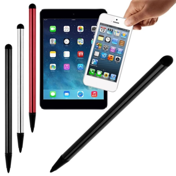 2 i 1 pekskärmspenna Slim Kapacitiv Stylus Passar för iPad PC red