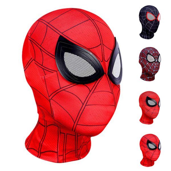 Spider-Man Cosplay Mask Unisex Barn Huvudbonad Halloween Rekvisita B