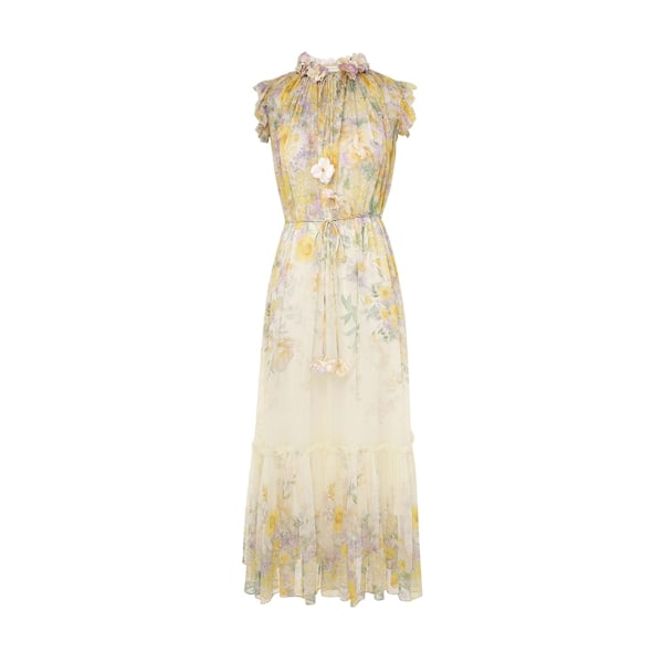 HARMONY FLUTTER KJOLE Yellow L