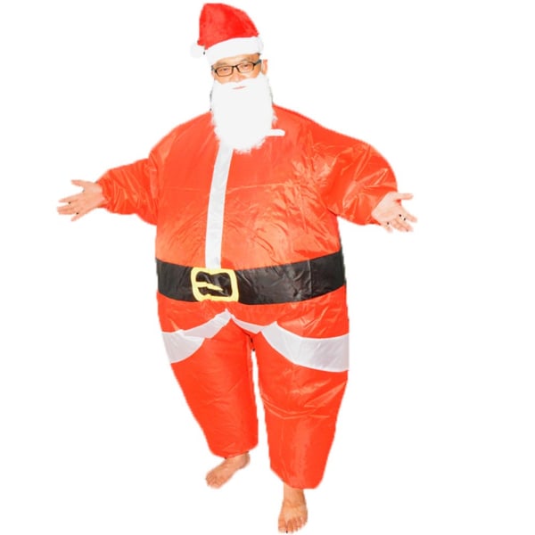 Jultomte Uppblåsbar Cosplay Dräkt för Kostymfest
