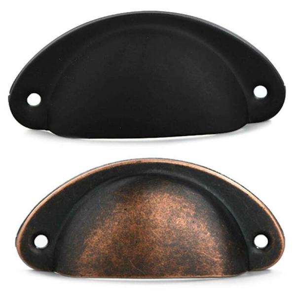 6 / 12 st Kopphandtag Skålhandtag Köksskåp Skåp Red Bronze 6PCS