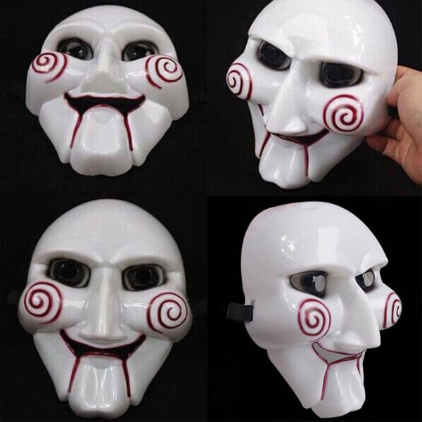 Saw Puppet Jigsaw Mask Cosplay Halloween läskig kostym 01f1 | Fyndiq