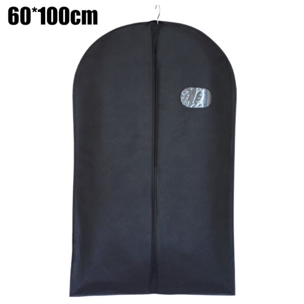Stor hängande kostym klädrock väska klädskydd Black - 1 PC M