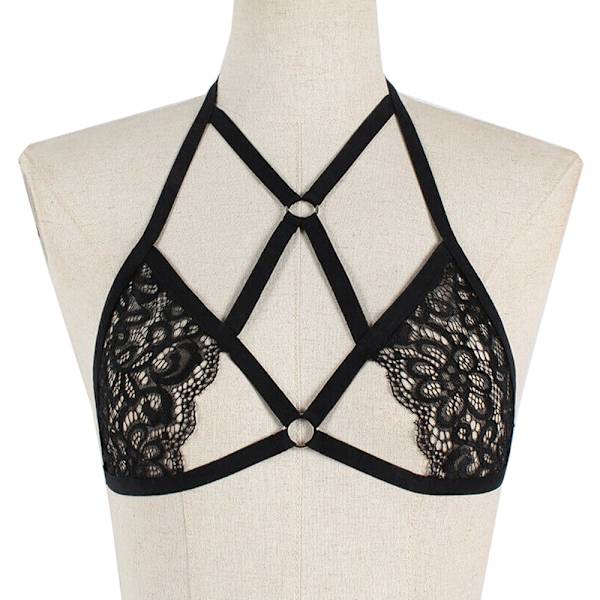 Dame Babydoll Sexet Bandage Cage Stroppy Undertøj BH 2XL