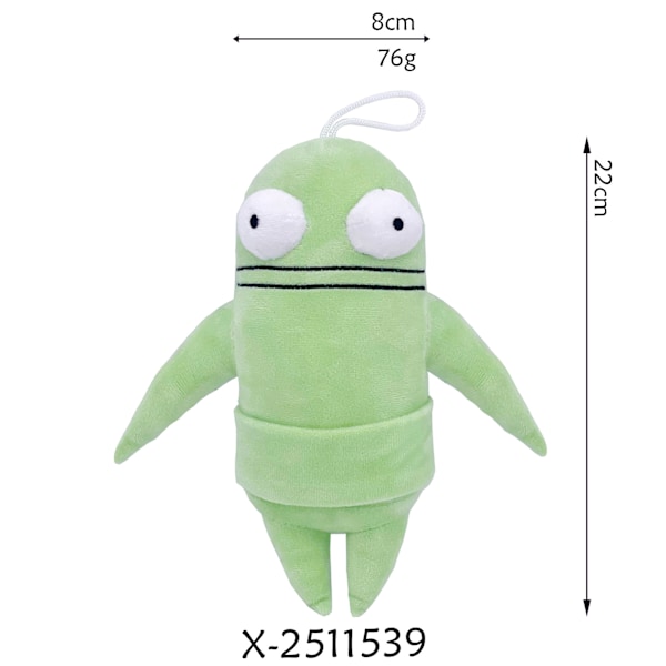 Semibots Plyschdocka Fyllda Videospel Robot Plyschleksak Tecknad Leksak 22cm Light Green